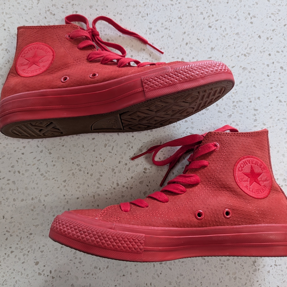 Converse Red High-Top Sneakers